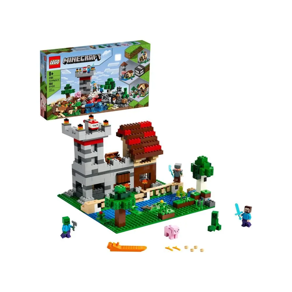 LEGO Minecraft The Crafting Box 3.0 21161 Castle and Farm (Retired Product)